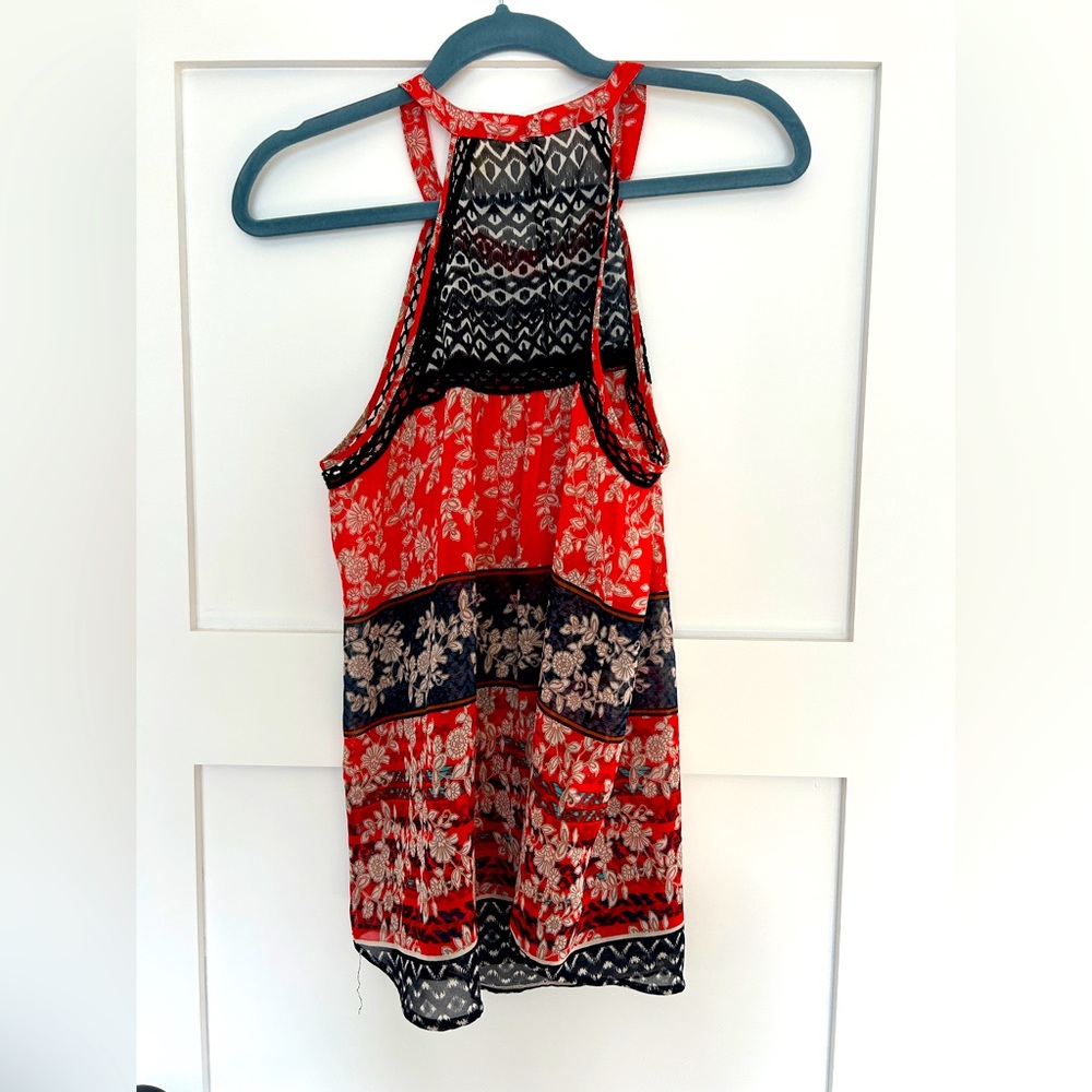 Anthropology-meadow Rue Halter Top